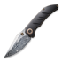 We Knife Riff-Raff, Bronze/Black Titanium, Damasteel WE22020B-DS1