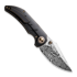 We Knife Riff-Raff, Bronze/Black Titanium, Damasteel WE22020B-DS1