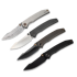 We Knife Ryson Damasteel sulankstomas peilis, Gray Titanium WE24086-DS1