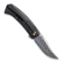 We Knife Shuddan Hakkapella Damasteel sulankstomas peilis, juoda 21015-DS1