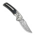 We Knife Skynix Damasteel, Gray Titanium & Black/Blue CF WE24087-DS1