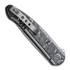 We Knife Smooth Sentinel Aluminum Foil CF Inlay kääntöveitsi WE20043-5