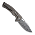 We Knife Swiftfin Damasteel, Tiger Stripe Flamed Ti WE23051-DS1