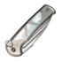 We Knife Sylox Damasteel, Polished BB Ti/Mother Of Pearl WE24027-DS1
