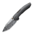 We Knife Trogon Damascus, Black Titanium WE22002B-DS1