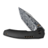 We Knife Trogon Damascus, Black Titanium WE22002B-DS1