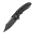 We Knife - Varg Damascus, Polished Gray Titanium & Multicolor CF