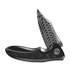 We Knife Varg Damascus Taschenmesser, Polished Gray Titanium & Multicolor CF WE25074-DS1