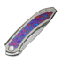 We Knife Winsome Damasteel, Polished Bead Blast Ti/Timascus WE23092-DS1
