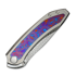 We Knife Winsome Damasteel, Polished Bead Blast Ti/Timascus WE23092-DS1