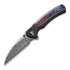 We Knife Ziffius Damascus, Black Titanium/Flamed WE22024D-DS1