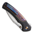 We Knife Ziffius Damascus, Black Titanium/Flamed WE22024D-DS1