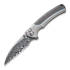 We Knife Ziffius Damascus, Gray Titanium/Twill CF WE22024A-DS1