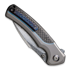 We Knife Ziffius Damascus, Gray Titanium/Twill CF WE22024A-DS1