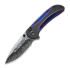We Knife Zizzit Damasteel, Black Titanium/Timascus WE23031-DS1
