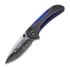 We Knife Zizzit Damasteel, Black Titanium/Timascus WE23031-DS1
