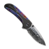 We Knife Zizzit Damasteel, Black Titanium/Timascus WE23031-DS1