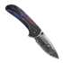 We Knife Zizzit Damasteel, Black Titanium/Timascus WE23031-DS1