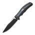 We Knife Zonda Black Ti, Twill CF/Flamed Ti Inlay, Black SW/Satin WE22016-1