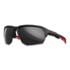 Wiley X Jakl - CAPTIVATE™ Black Mirror - Matte Black/Red Frame