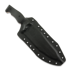 Work Tuff Gear Evil-L knife, satin, black G10 with red liner