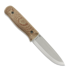 Work Tuff Gear Forester Gen 3 K329 puukko, scandi, two tone satin, canvas micarta, black kydex