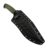 Work Tuff Gear Lanzeta veitsi, no choil, apo wash, od green, black sheath