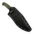 Work Tuff Gear Lanzeta peilis, no choil, dark wash, od green, black sheath