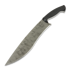 Couteau Work Tuff Gear Mad Dog, hand rub APO, black smooth G10