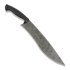 Work Tuff Gear Mad Dog 刀, hand rub APO, black smooth G10