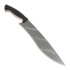 Work Tuff Gear Mad Dog knife, tiger stripes, black textured G10, red liner