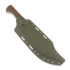 Work Tuff Gear V44X Gen 3 SK85 knife, dark washed, brown canvas micarta, odg kydex