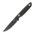 Za Pas Eho Covered peilis, Black G-10, Black Coating