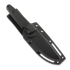 Za Pas Handie Messer, Black G-10, Stonewash