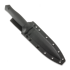 Za Pas RH2 Dagger mes, Black G-10, Black Coating