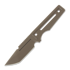 ZU Bladeworx Ultralight Tanto Ceracote knife, fde