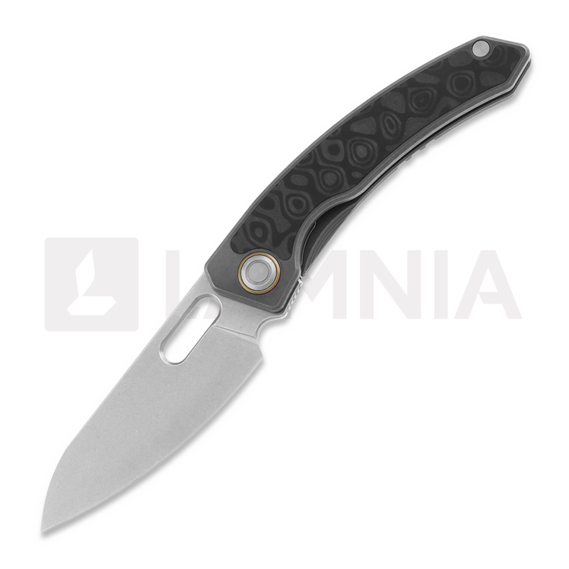 Maxace Black Mirror folding knife, stonewash, carbon fiber | Lamnia