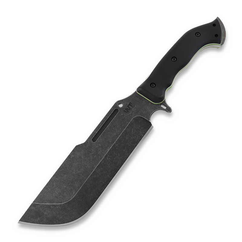 Work Tuff Gear Ares ナイフ, Black/White&Neon Green Liner G10 | Lamnia